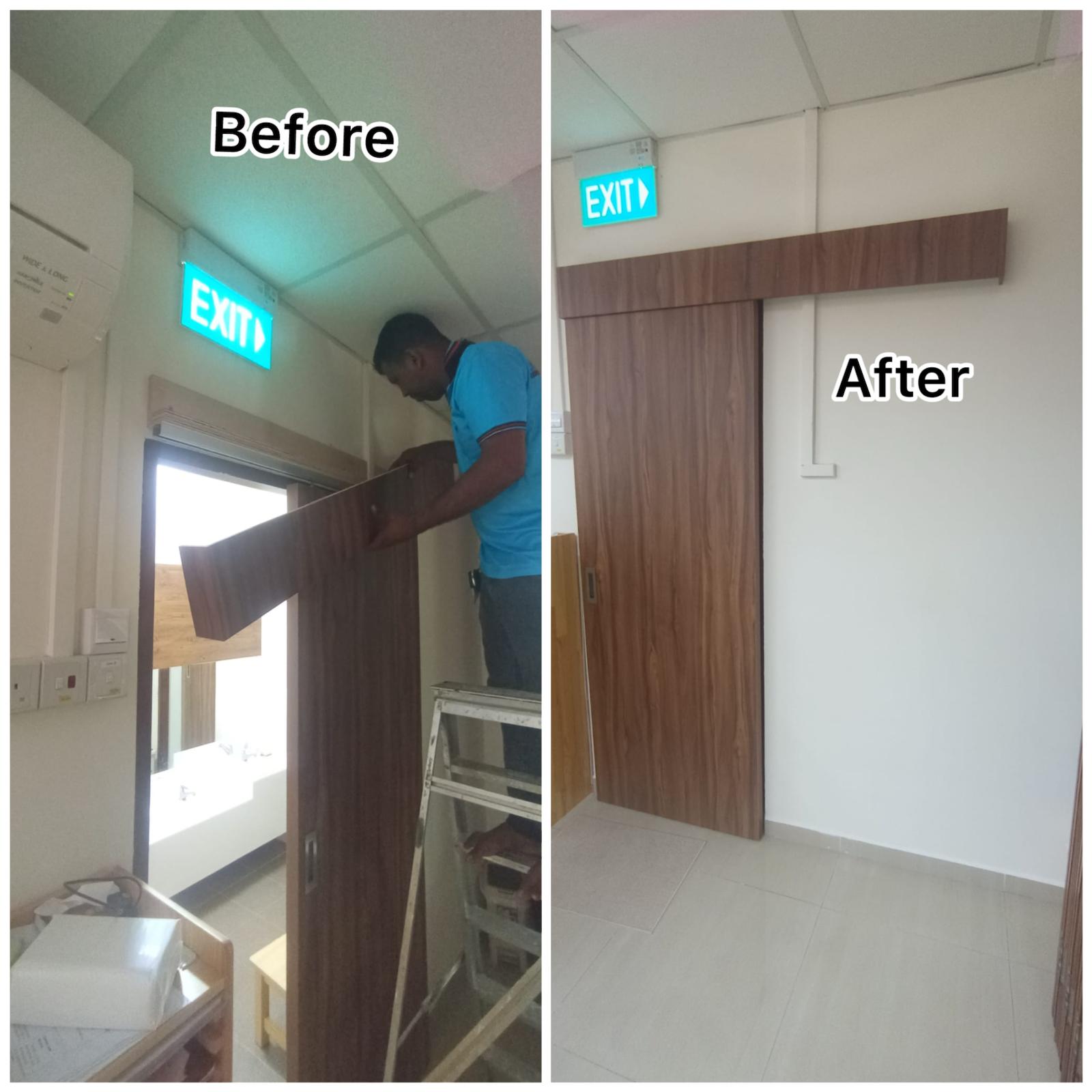 Sliding Door Installation / Sliding Door Frame Installation Service in Singapore
